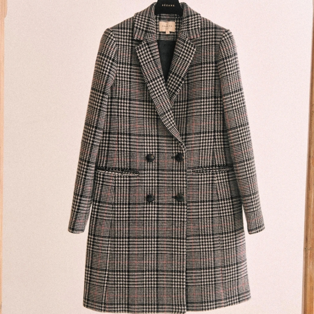 Sezane johnson Coat - Picture 1 of 5